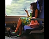 The woman on the train