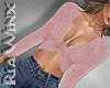 Pink Fluffy Crop Top