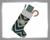 TEAL CHRISTMAS STOCKING