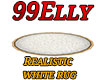 Realistic white rug