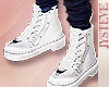 White Leather Boots M