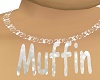 "M" Muffin necklace