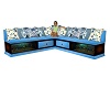 Baby blu Fish Tank Couch