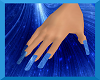 Blue Flounce Nails