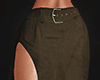 $ Belt maxi skirt khaki