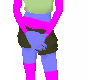 purple blue skin