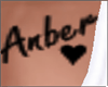 Anber Chest Tattoo