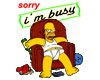 Homer simpson busy