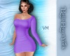 Purple Sweater Dress -VM