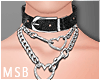 B | Black Choker Chain