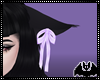 Black Lilac Bow Cat Ears