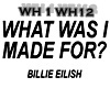 Billie Eilish  S+D F
