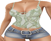 GreenLace Top and Shorts