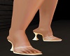 tan clear heels