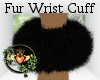 Black Fur Wrist Cuffs