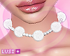 e Choker Fur White