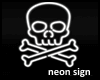Cross Bones~neon sign