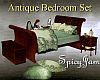 Antique Bed Set LtGrn