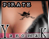 !Yk Pirate Tatoo Skull 6