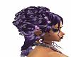 purple flower hair