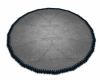 Grey round rug