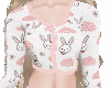Bunny White Pink Top