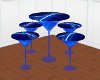 blue martini stool