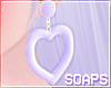 +Heart Earrings Purple