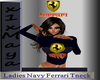 Ladies Navy Ferrari Tnek
