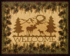 Cabin Welcome Moose Rug