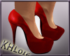 K sexy red heels
