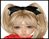 KIDS BLACK HAIR BOW