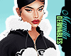 ! Black&White Fur Hoodie