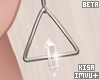 K|Triangle Hoops Silver