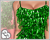 LL* Tinsel Dress Green