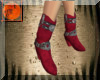 Cowgirls red suede boots