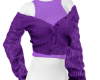 *B* Purple Open Cardigan