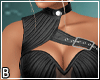 Black Leather Sheer Cors