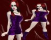 (LA)-GOGO Purple Dress