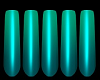 SLENDER TEAL FADED NAILS