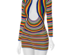B Multi-Color Dress