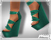 !Wedge Sandals Green