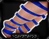 . leg wraps |  blue