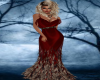 Rc*Burg Gld Feather gown