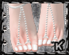 /K/ White Pearls Feet