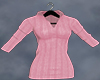 Pink Knit Sweater Dress