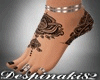 Ds Feet Tattoo + Rings