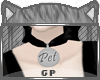 ;GP; Pet Collar Black