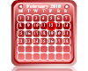 Flash Red Calender