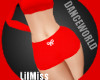 LilMiss Red Gym Shorts